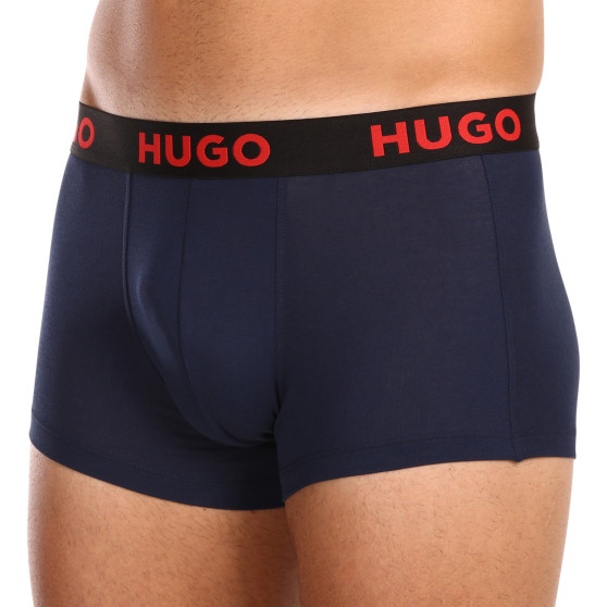 3PACK Boxershorts för herrar HUGO multicolour (50496723 406)