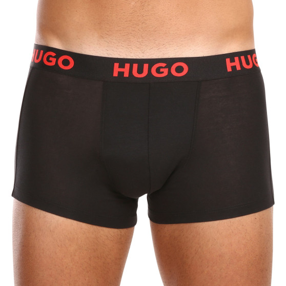 3PACK Boxershorts för herrar HUGO multicolour (50496723 406)