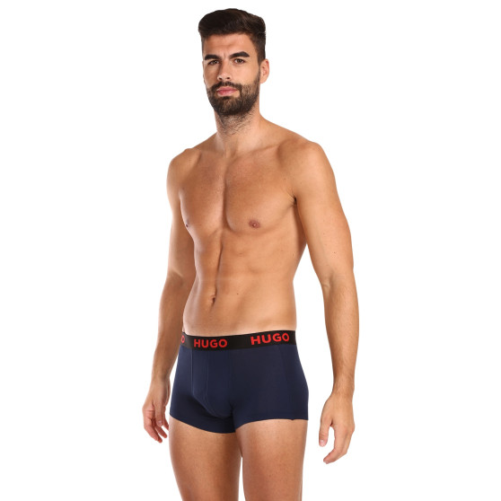 3PACK Boxershorts för herrar HUGO multicolour (50496723 406)