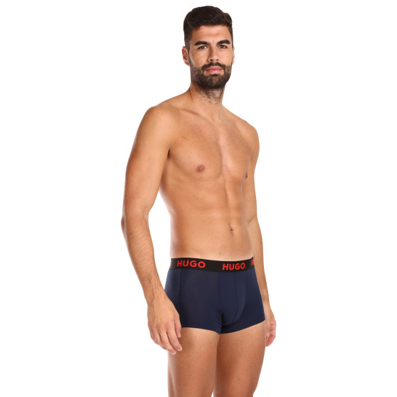 3PACK Boxershorts för herrar HUGO multicolour (50496723 406)