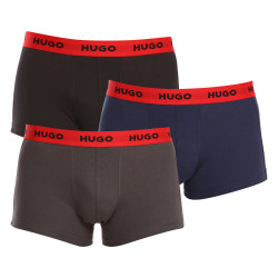 3PACK Boxershorts för herrar HUGO multicolour (50469766 031)