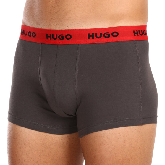 3PACK Boxershorts för herrar HUGO multicolour (50469766 031)