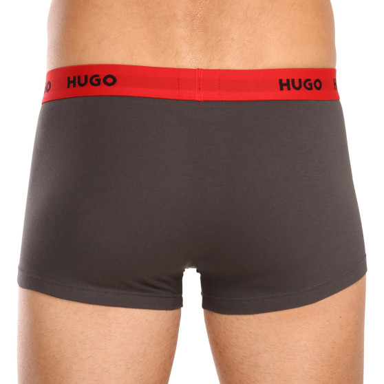 3PACK Boxershorts för herrar HUGO multicolour (50469766 031)