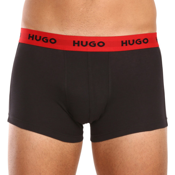 3PACK Boxershorts för herrar HUGO multicolour (50469766 031)