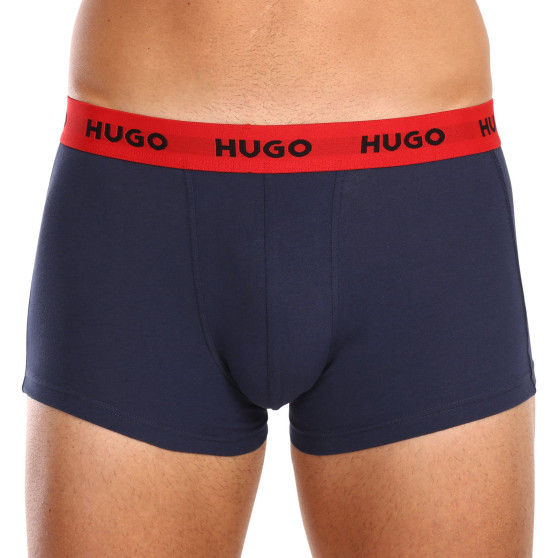 3PACK Boxershorts för herrar HUGO multicolour (50469766 031)