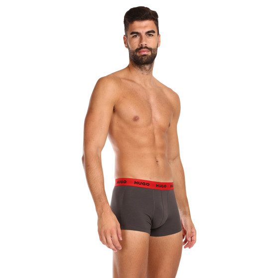 3PACK Boxershorts för herrar HUGO multicolour (50469766 031)