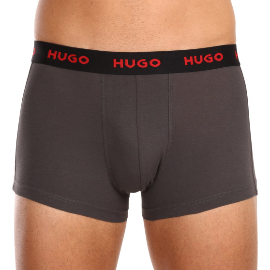 3PACK Boxershorts för herrar HUGO multicolour (50469766 303)