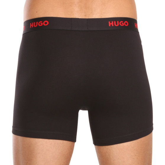 3PACK Boxershorts för herrar HUGO multicolour (50503079 413)