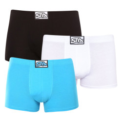 3PACK Boxershorts för herrar Styx klassisk elastisk flerfärgad (3Q96019)