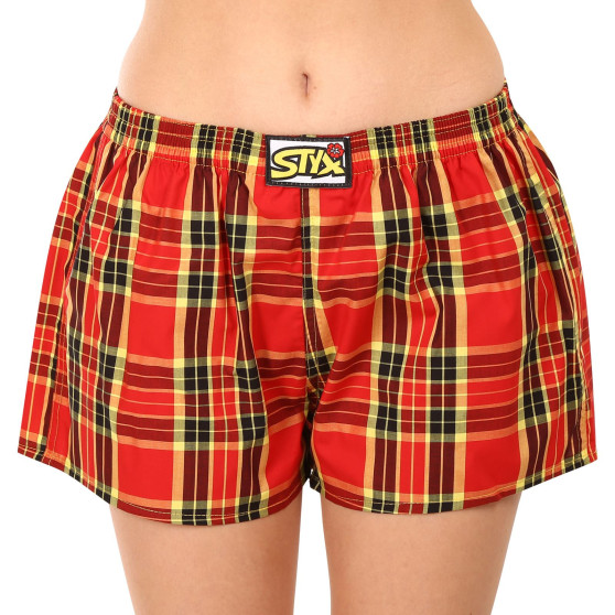 3PACK damshorts Styx klassisk elastisk flerfärgad (3K10469)