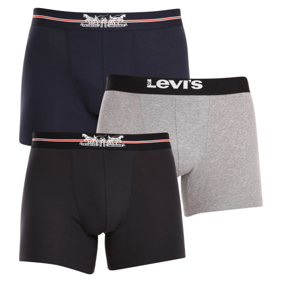 3PACK Boxershorts för herrar Levis multicolour (701224663 001)