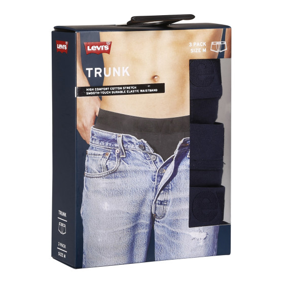 3PACK Boxershorts för herrar Levis mörkblå (905042001 002)