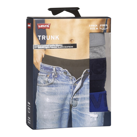 3PACK Boxershorts för herrar Levis multicolour (905042001 022)