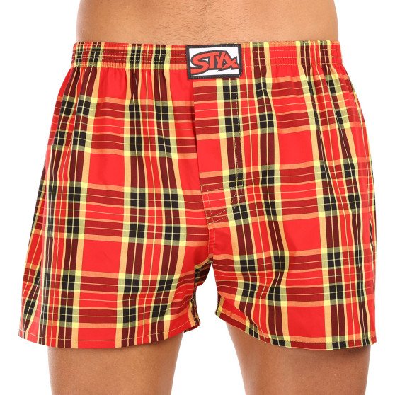 3PACK Boxershorts för herrar Styx klassisk elastisk flerfärgad (3A11456)