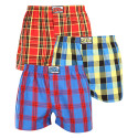 3PACK Boxershorts för herrar Styx klassisk elastisk flerfärgad (3A11456)