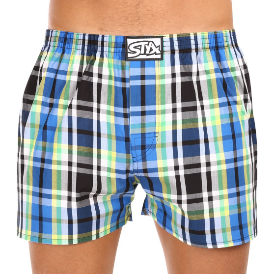 3PACK Boxershorts för herrar Styx klassisk elastisk flerfärgad (3A11789)