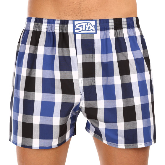 3PACK Boxershorts för herrar Styx klassisk elastisk flerfärgad (3A11789)