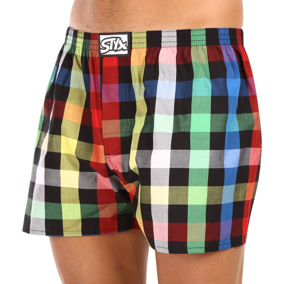 5PACK Boxershorts för herrar Styx klassisk elastisk flerfärgad (5A1112345)