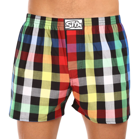 5PACK Boxershorts för herrar Styx klassisk elastisk flerfärgad (5A1112345)