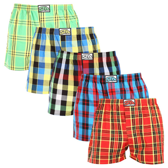 5PACK Boxershorts för herrar Styx klassisk elastisk flerfärgad (5A1112345)