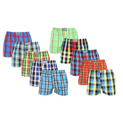 10PACK Boxershorts för herrar Styx klassisk elastisk flerfärgad (10A111234567890)