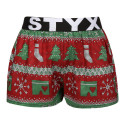 Barn Shorts Styx konst sport elastisk jul stickad (BJ1658)