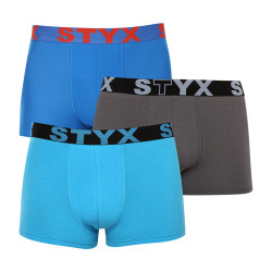 3PACK boxershorts för herrar Styx sport elastisk oversized multicolour (3R10379)