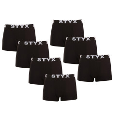 7PACK Boxershorts för herrar Styx sport elastisk svart (7G960)