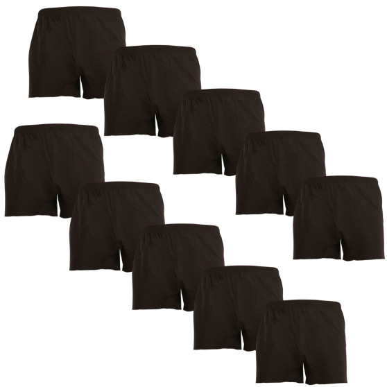 10PACKBoxershorts för herrar Nedeto svart (10NDTT001)