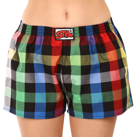 3PACK damshorts Styx klassisk elastisk flerfärgad (3K10812)