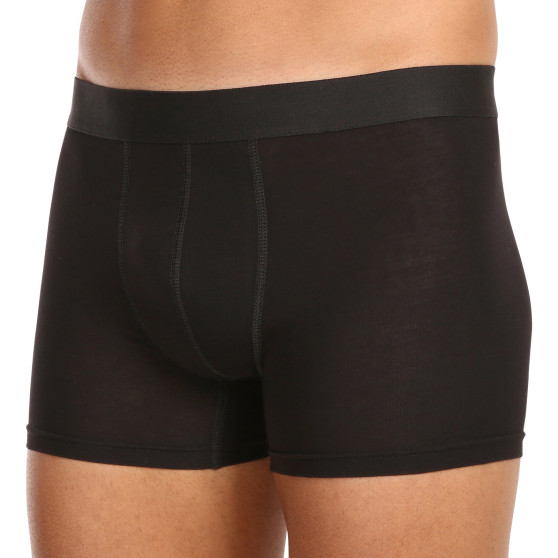 3PACK Boxershorts för herrar Nedeto oversized svart (3NBX001)