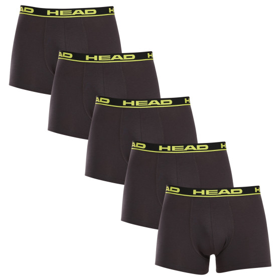 5PACK Boxershorts för herrar HEAD grey (701203974 020)