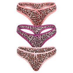 3PACK Stringtrosor för kvinnor Fine woman multicolour (808-B)