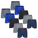 10PACK Boxershorts för herrar Gianvaglia multicolour (023)