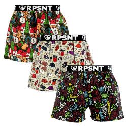 3PACK shorts för män Represent exklusiv Mike (R3M-BOX-07293138)