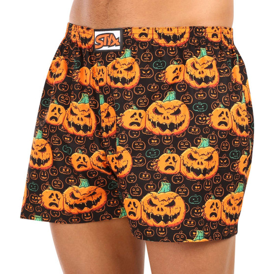 Boxershorts för herrar Styx art klassiskt gummi överdimensionerat Halloween pumpa (E1755)