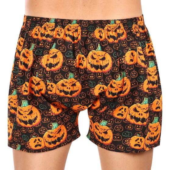 Boxershorts för herrar Styx art klassiskt gummi överdimensionerat Halloween pumpa (E1755)