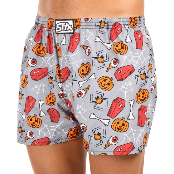 Boxershorts för herrar Styx art klassiskt gummi överdimensionerat Halloween coffin (E1752)