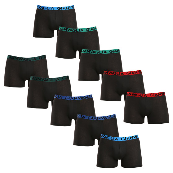 10PACK Boxershorts för herrar Gianvaglia svart (021)