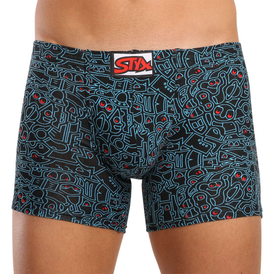 Boxershorts för män Styx lång konst klassisk gummi doodle (F1256)