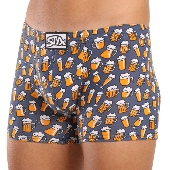 Boxershorts för män Styx lång konst klassisk gummi öl (F1357)