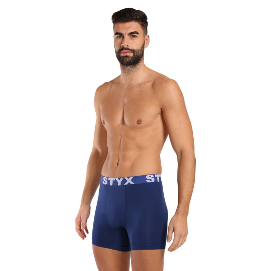 Funktionella boxershorts för män Styx mörkblå (W968)