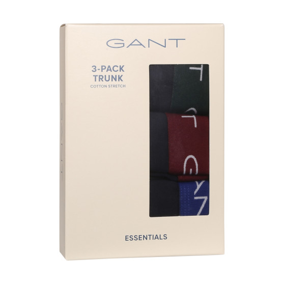 3PACK Boxershorts för herrar Gant blå (902333003-604)