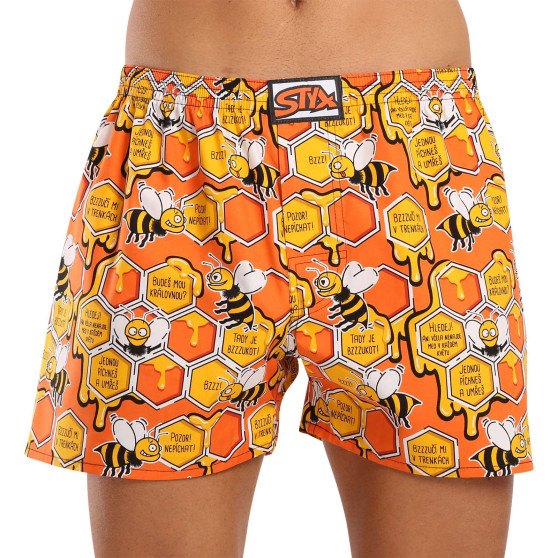 Boxershorts för herrar Styx art klassiskt gummi överdimensionerat bees (E1654)