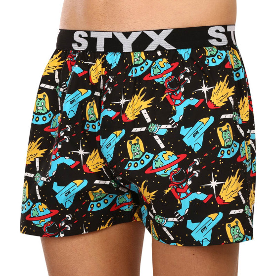 5PACK Boxershorts för herrar Styx art sports gummi flerfärgad (5B1309514)