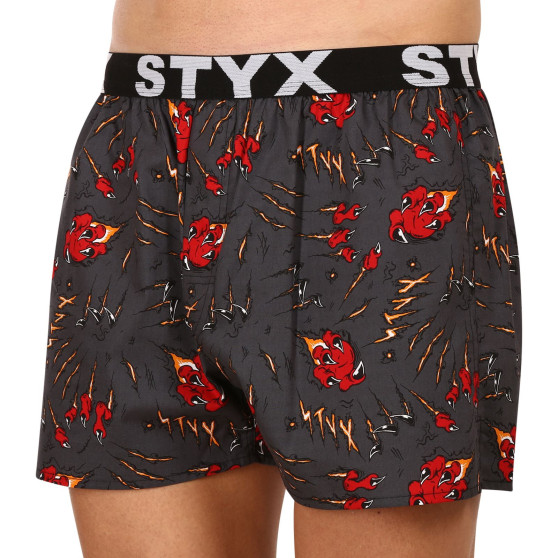 5PACK Boxershorts för herrar Styx art sports gummi flerfärgad (5B1125023)