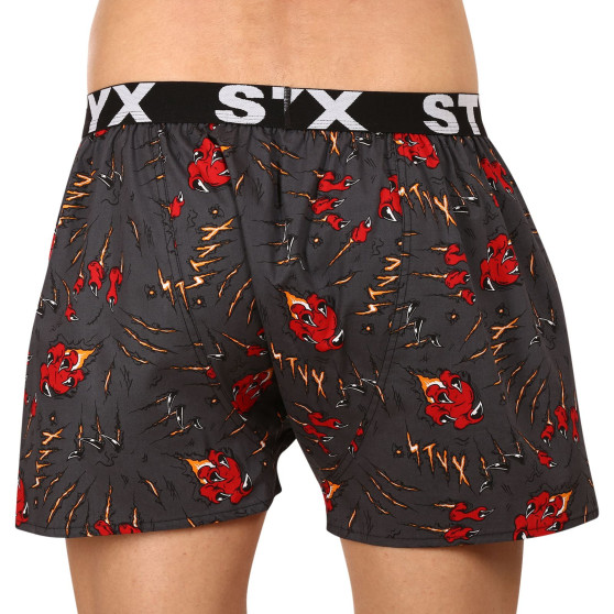 5PACK Boxershorts för herrar Styx art sports gummi flerfärgad (5B1125023)