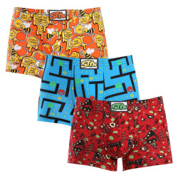 3PACK Boxershorts för herrar Styx art classic rubber multicolour (3Q12914)