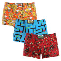 3PACK Boxershorts för herrar Styx art classic rubber multicolour (3Q12914)