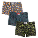 3PACK Boxershorts för herrar Styx art classic rubber multicolour (3Q12672)